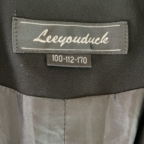 Women’s Black Mixed Material Blazer - Picture 2 of 9